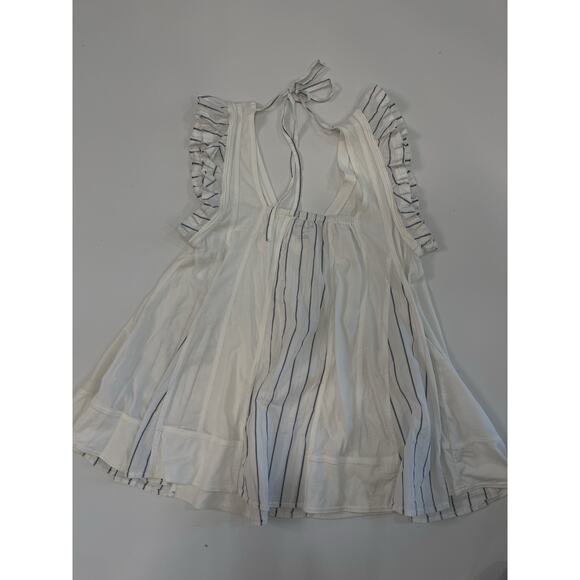 Anthropologie Pilcro Godet Trapeze Flutter Tank Tunic Top Striped XS NWOT - Picture 5 of 6